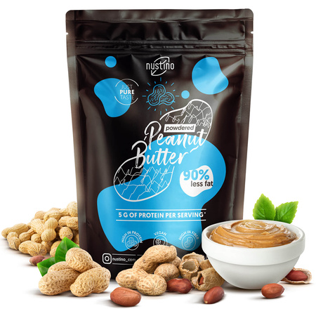 Nustino - Erdnussbutter in Pulverform - Ohne Zusatzstoffe (Pure) 400g
