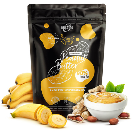 Nustino - Erdnussbutter in Pulverform - Banane 400g