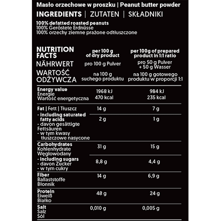 Nustino Powdered Peanut Butter 7x200g