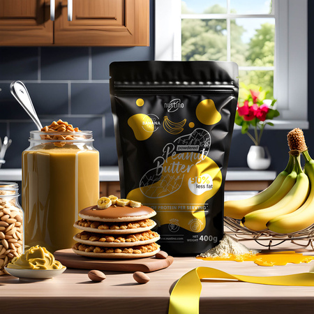 Nustino - Erdnussbutter in Pulverform - Banane 400g