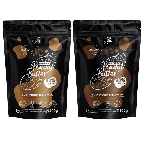 Zestaw Masło Orzechowe w Proszku Nustino 2x400g